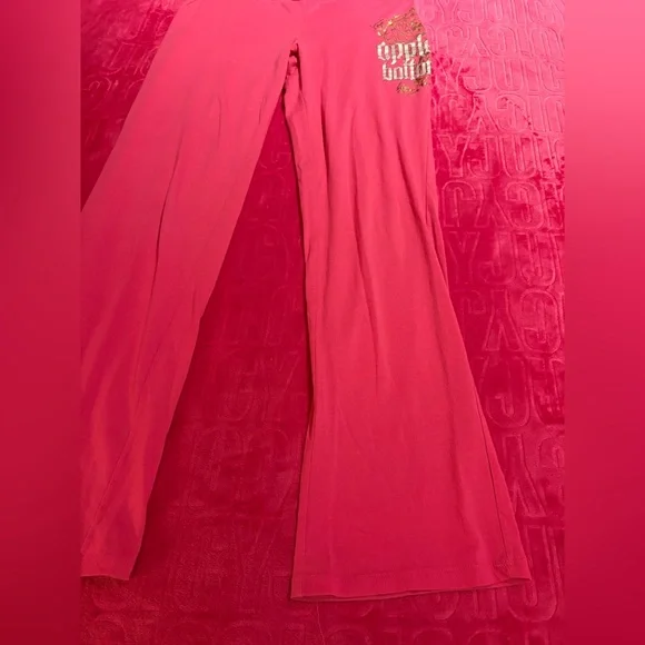 Apple Bottom Pink Flare sweatpant / leggings - Picture 3 of 10